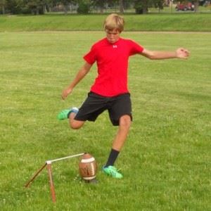 Young Male Playing Soccer